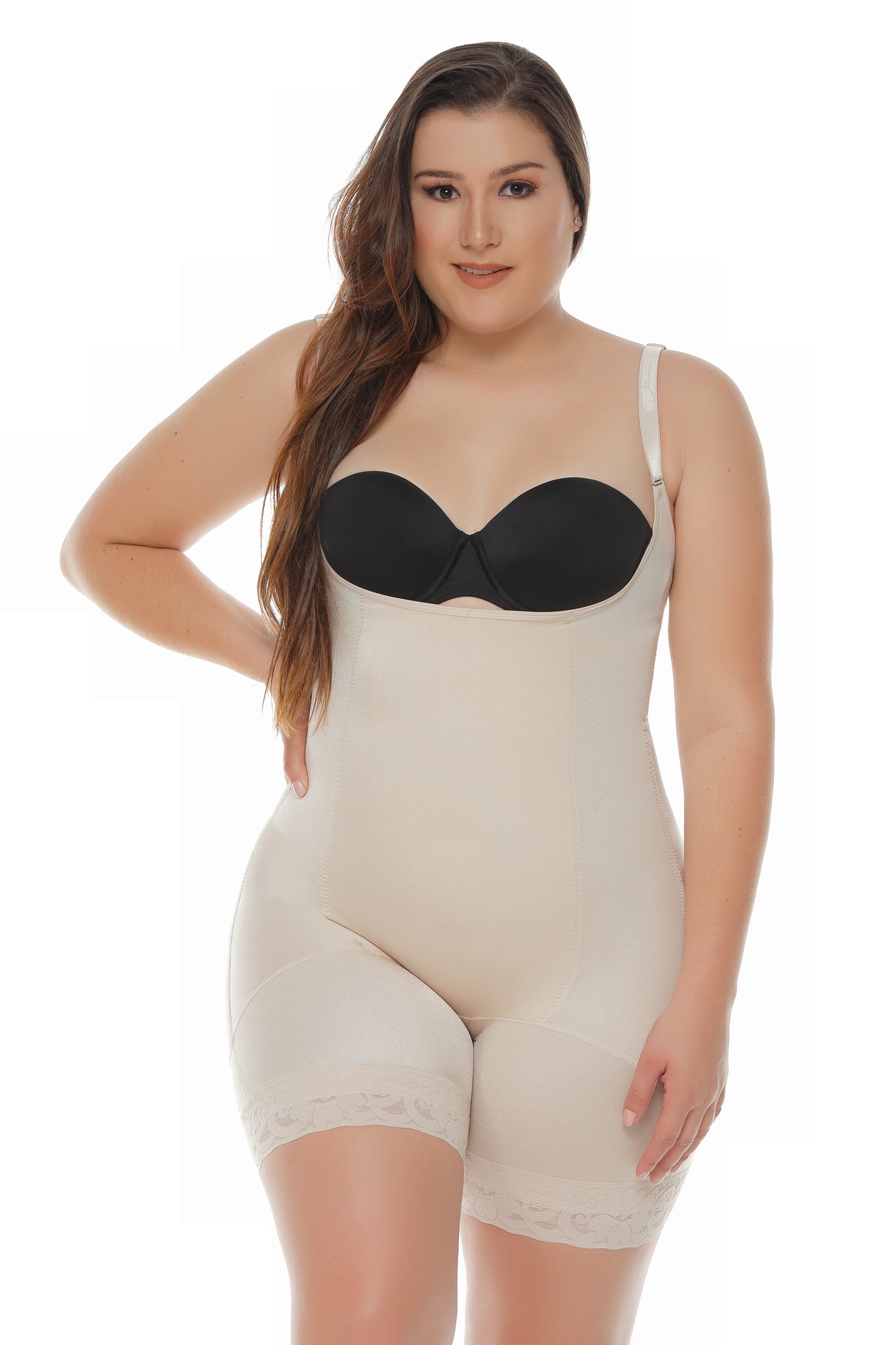 Beverly Hills Seamless High Back Bodysuit-Mid Thigh