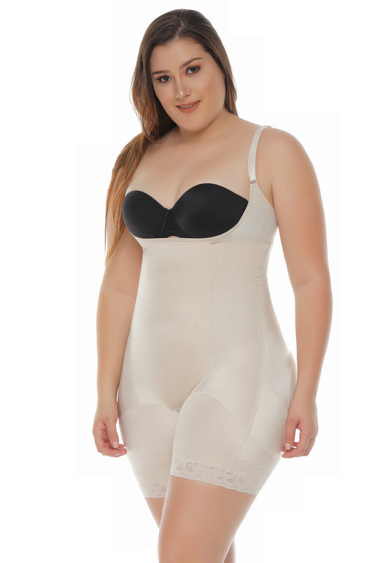 Beverly Hills Seamless High Back Bodysuit-Mid Thigh
