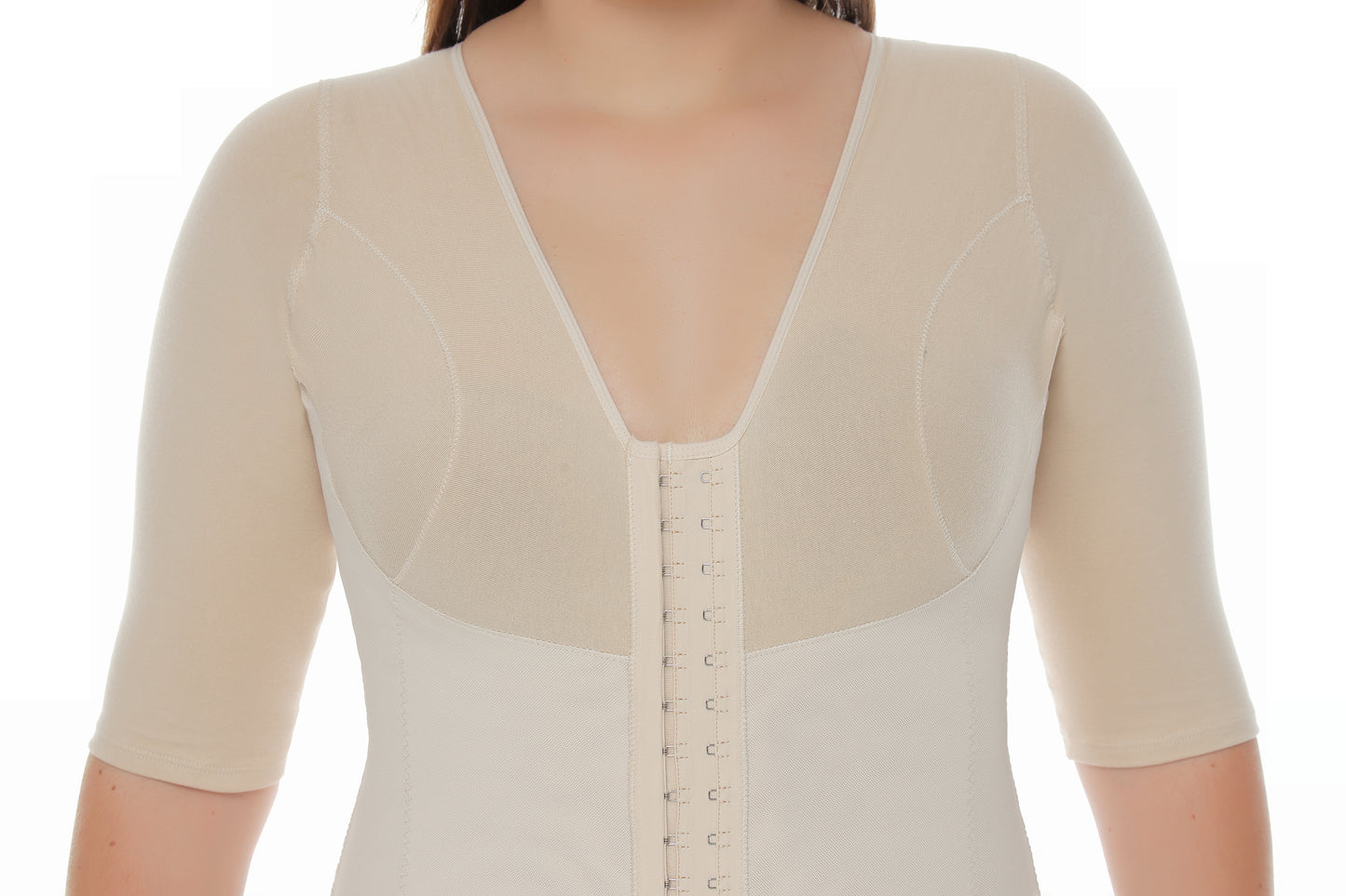 Postsurgical Full Bodysuit with Bra and Sleeves