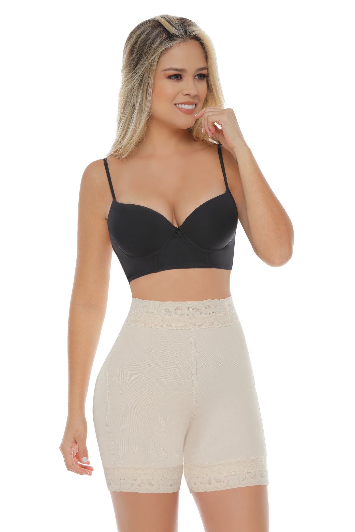 NYC High Waist Mid-Thigh Butt Lifter Shorts