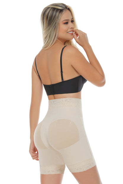 NYC High Waist Mid-Thigh Butt Lifter Shorts