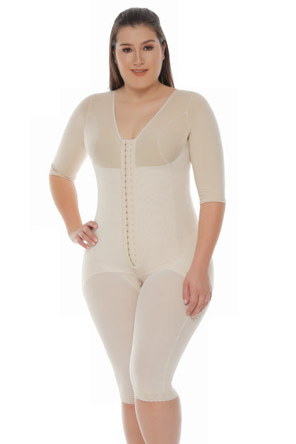 Postsurgical Full Bodysuit with Bra and Sleeves