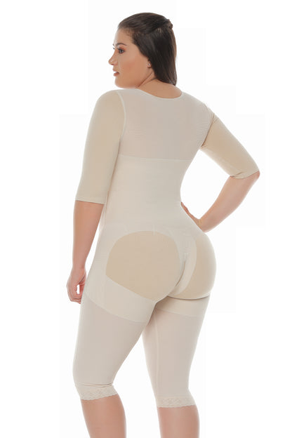 Postsurgical Full Bodysuit with Bra and Sleeves