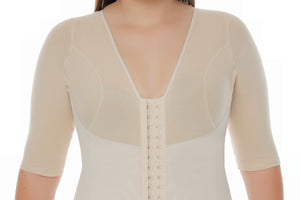 Postsurgical Full Bodysuit with Bra and Sleeves